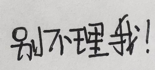 别不理我!(手写字体表情包)