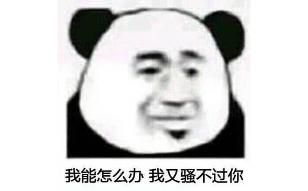 我能怎么办我又骚不过你