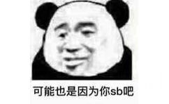 可能也是因为你 sb 吧