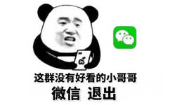 这群没有好看的小哥哥微信退出