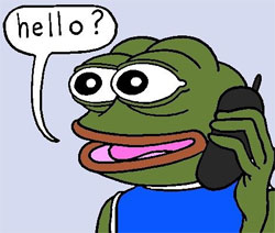 hello？ - sad frog