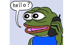 hello？ - sad frog