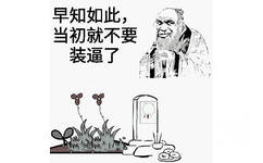 早知如此，当初就不要装逼了 - 清明节快乐 ​