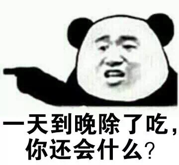 天到晚除了吃,你还会什么?