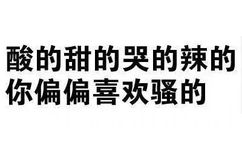 酸的甜的苦的辣的，你偏偏喜欢骚的 - 拿去撩妹撩汉吧