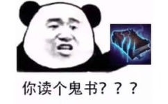 你读个鬼书？（熊猫头表情包）