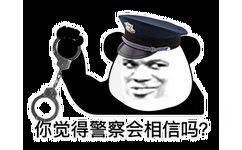 你觉得警察会相信吗（熊猫头表情包）