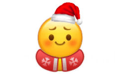 小笑脸圣诞衣圣诞帽表情包 - 小黄脸圣诞衣圣诞帽表情包