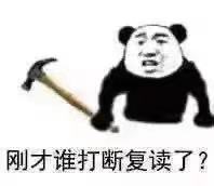 刚才谁打断复读了?