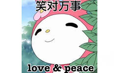 笑对万事love peace (美乐蒂表情包)