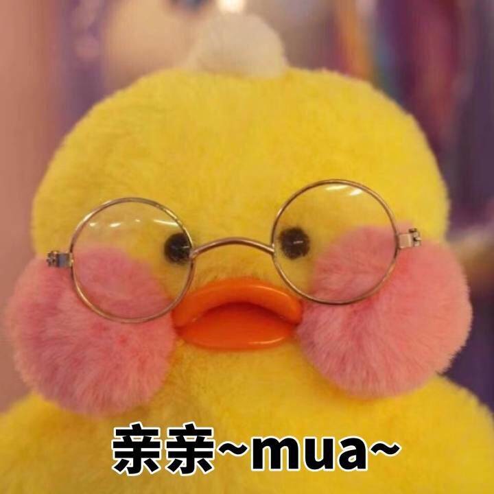 亲亲 mua~ - 一组玻尿酸鸭表情包 ​