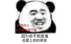 纵然伤心 也不要愁眉不展  因为你不知是谁会爱上你的笑容