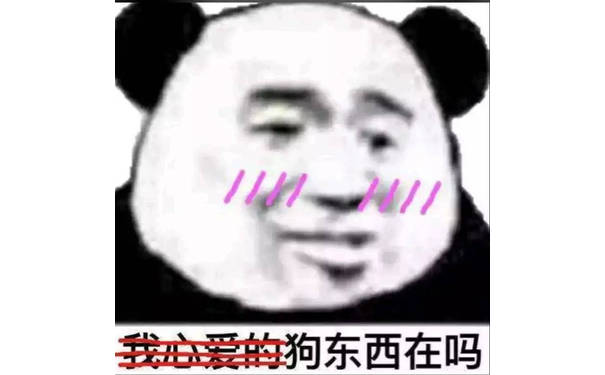 （我心爱的）狗东西在吗