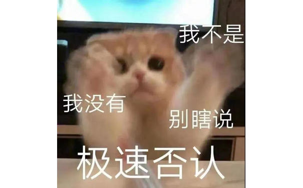 我不是我没有别瞎说极速否认(猫咪表情包)