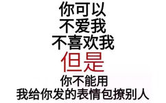 你可以不爱我，不喜欢我，但是你不能用我给你发的表情包撩别人 - 斗图方式有很多，个人独爱纯文字