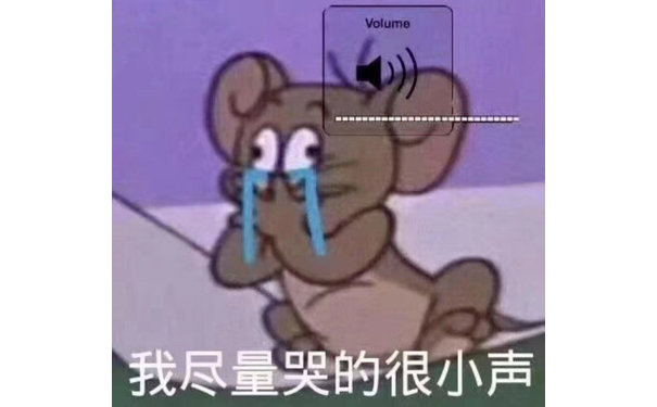 Volume 我尽量哭的很小声