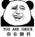 你在颤抖（you are shock） - 我从来不骂人，但是被我骂的都不是人（熊猫人装逼表情）