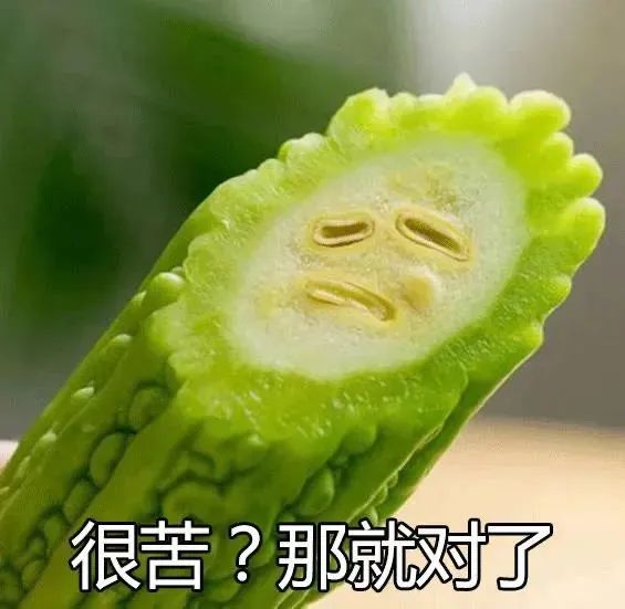 很苦?那就对了(苦瓜表情包)