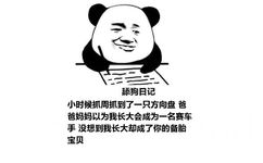 舔狗日记：小时候抓周抓到了一只方向盘 爸爸妈妈以为我长大会成为一名赛车手 没想到我长大却成了你的备胎 宝贝