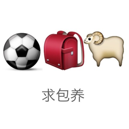 求包养 - emoji 表达文字