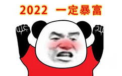 2022一定暴富(熊猫头表情包)