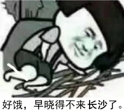 好饿，早晓得不来长沙了。