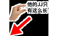 他的JJ只有这么长 - 撕逼斗图系列QQ表情包