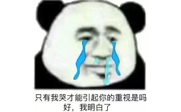 只有我哭才能引起你的重视是吗好我明白了