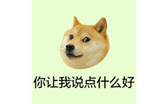 你让我说点什么好 - 柴犬 doge头像系列