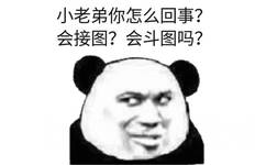 小老弟你怎么回事?会接图?会斗图吗?(熊猫头)