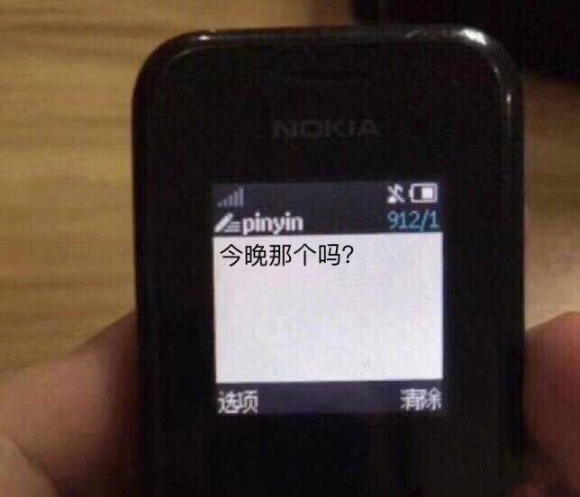 Nokia 短信界面：今晚那个吗？ - 近期斗图表情包精选-2018/8/24