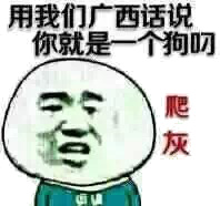 用我们广西话说你就是一个狗叼会,长爬