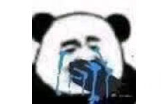 熊猫头捂嘴流泪 - 一组流泪熊猫头
