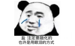 盐注定要融化的也许是用眼泪的方式