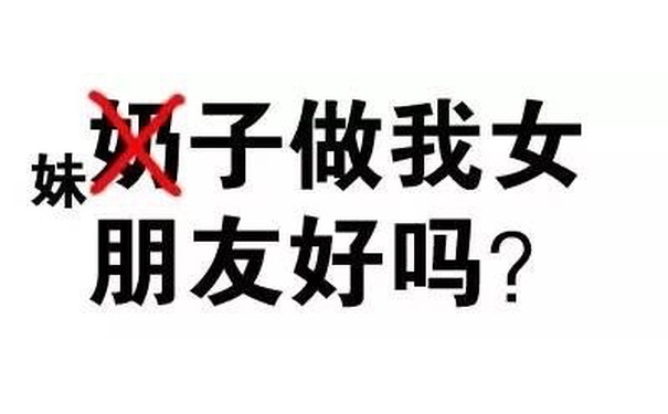 （奶）妹子 做我女朋友好吗？ - 污污污纯文字表情包第N弹