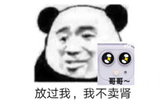 放过我，我不卖肾 - 熊猫头「过我，我不想」表情包