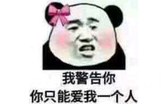 我警告你，你只能爱我一个人