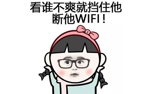 看谁不爽就挡住他断他WIFI！！ - 脸大，丢脸丢得慢啊