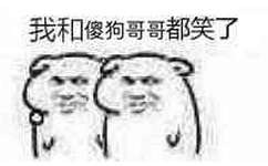 我和傻狗哥哥都笑了