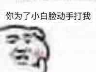 你为了小白脸动手打我