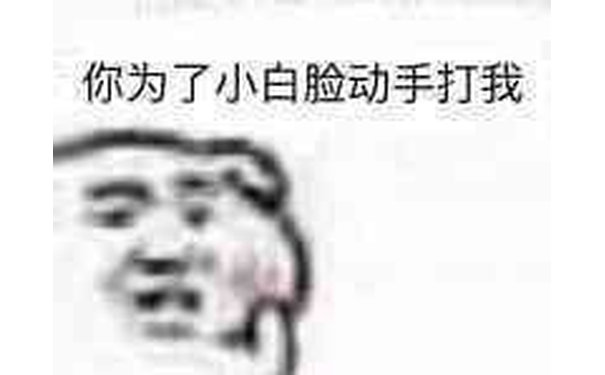 你为了小白脸动手打我