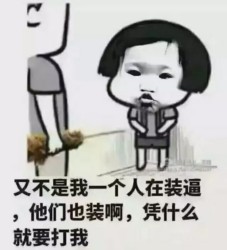 凭什么打我，又不止我一个人在装逼