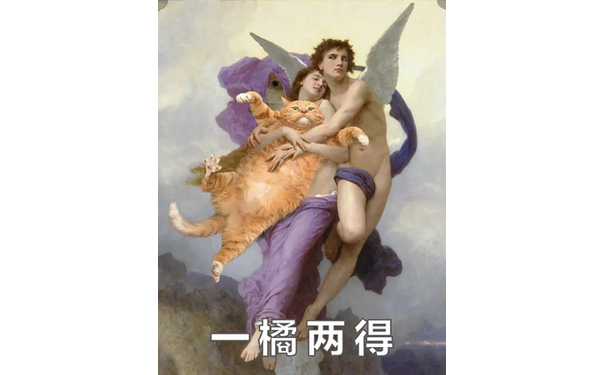 橘猫名画表情包7 