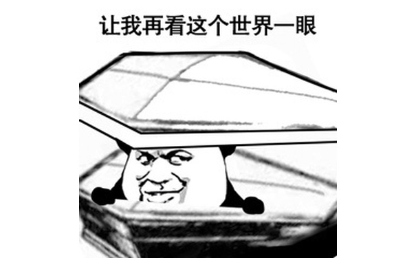 让我再看这世界一眼