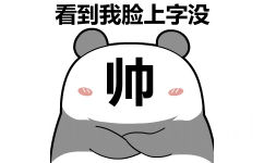 可爱熊猫头版：看到我脸上的字没？一个字帅