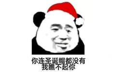熊猫头过圣诞节表情包-21