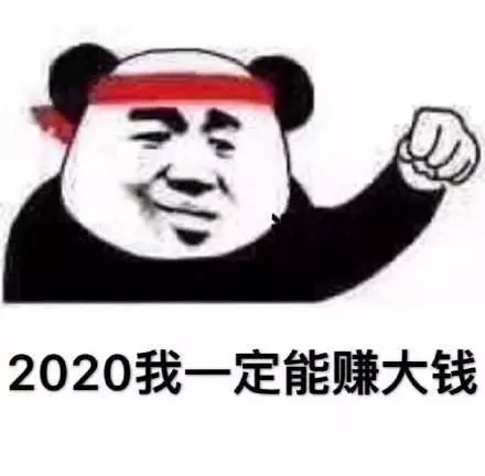 熊猫头-2020我一定能赚大钱