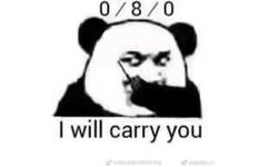 熊猫头：I will carry you 0/8/0