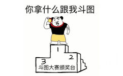 熊猫头斗图大赛第一名：你拿什么跟我斗图