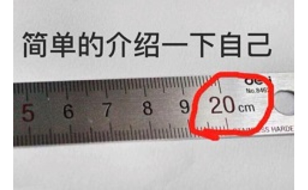 简单的介绍一下自己：长度20cm